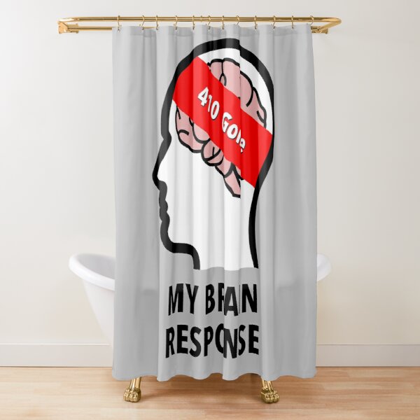 My Brain Response: 410 Gone Shower Curtain product image