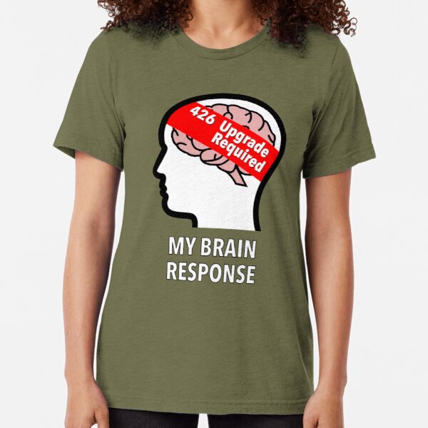 My Brain Response: 426 Upgrade Required Tri-Blend T-Shirt product image