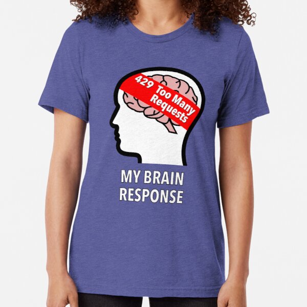 My Brain Response: 429 Too Many Requests Tri-Blend T-Shirt product image