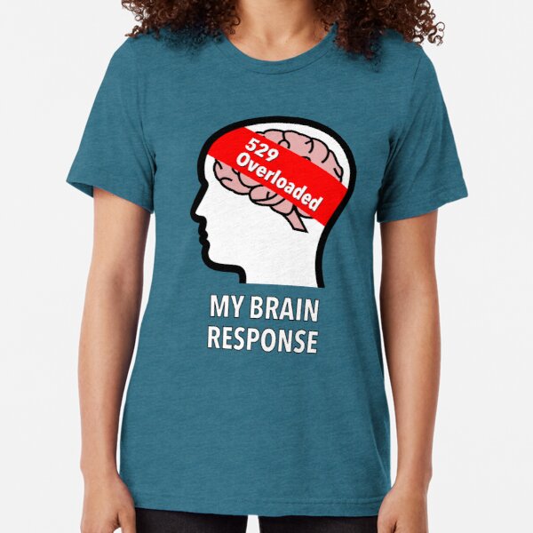 My Brain Response: 529 Overloaded Tri-Blend T-Shirt product image
