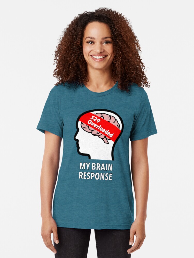 My Brain Response: 529 Overloaded Tri-Blend T-Shirt product image