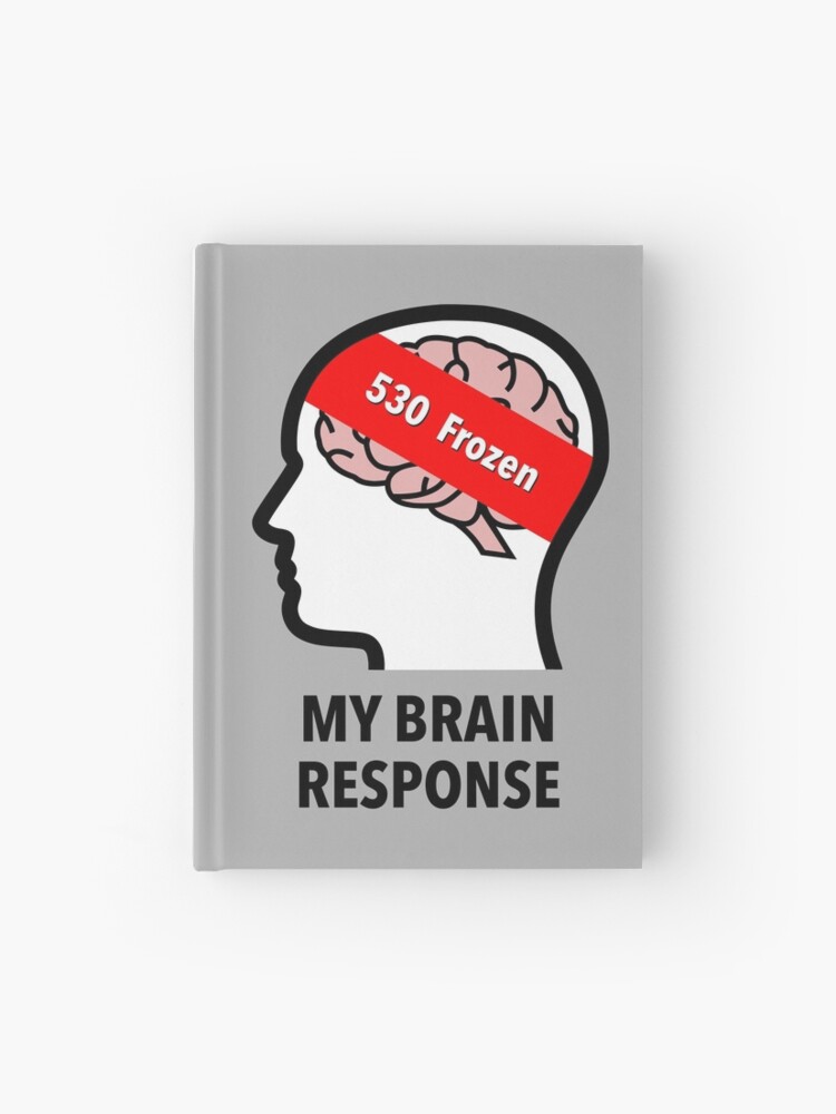My Brain Response: 530 Frozen Hardcover Journal product image