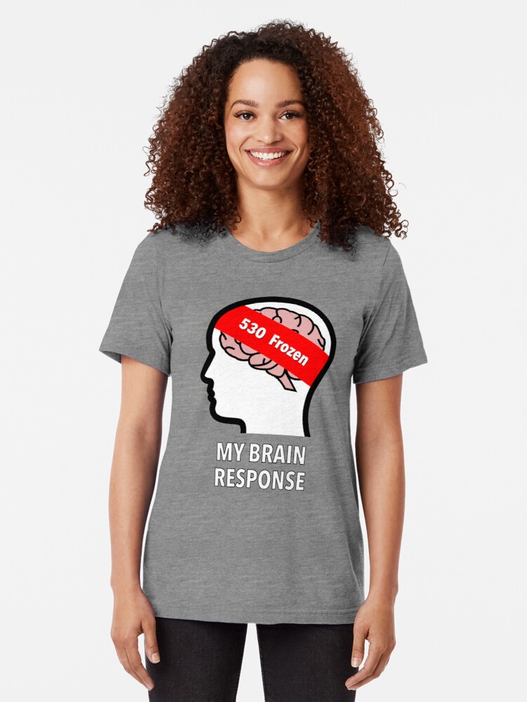 My Brain Response: 530 Frozen Tri-Blend T-Shirt product image