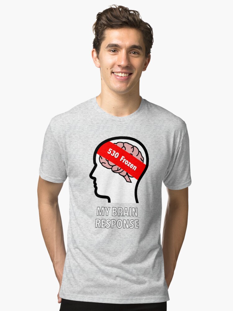 My Brain Response: 530 Frozen Tri-Blend T-Shirt product image