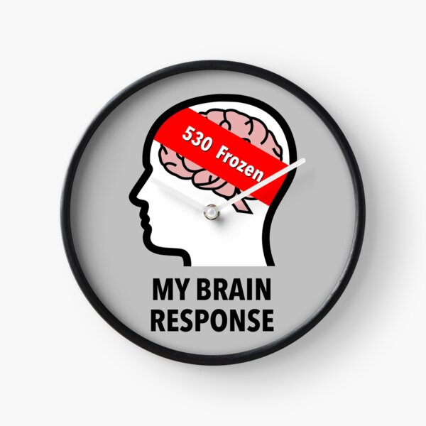 My Brain Response: 530 Frozen Wall Clock product image