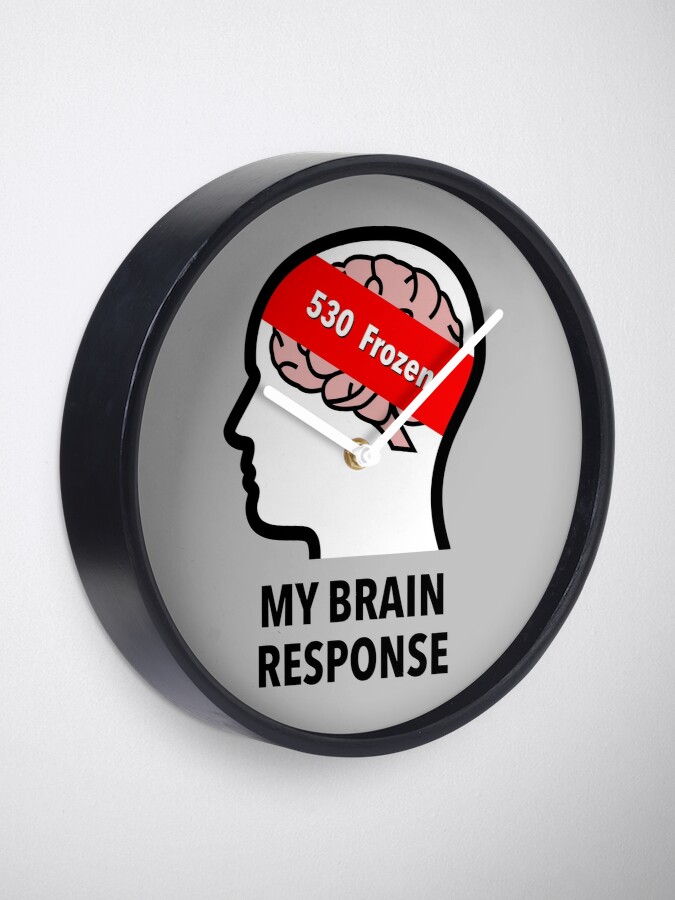 My Brain Response: 530 Frozen Wall Clock product image