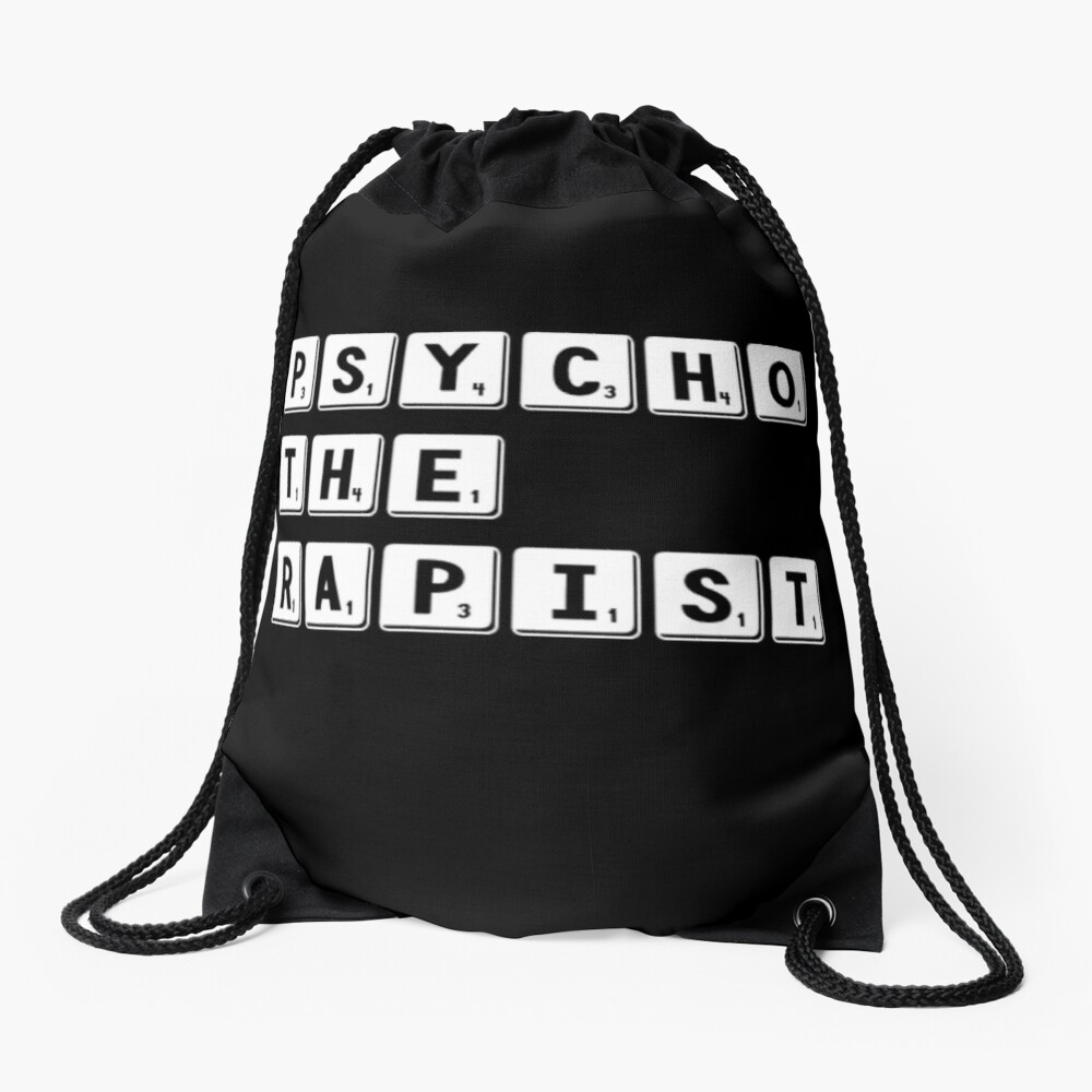 PsychoTheRapist - Identity Puzzle Drawstring Bag