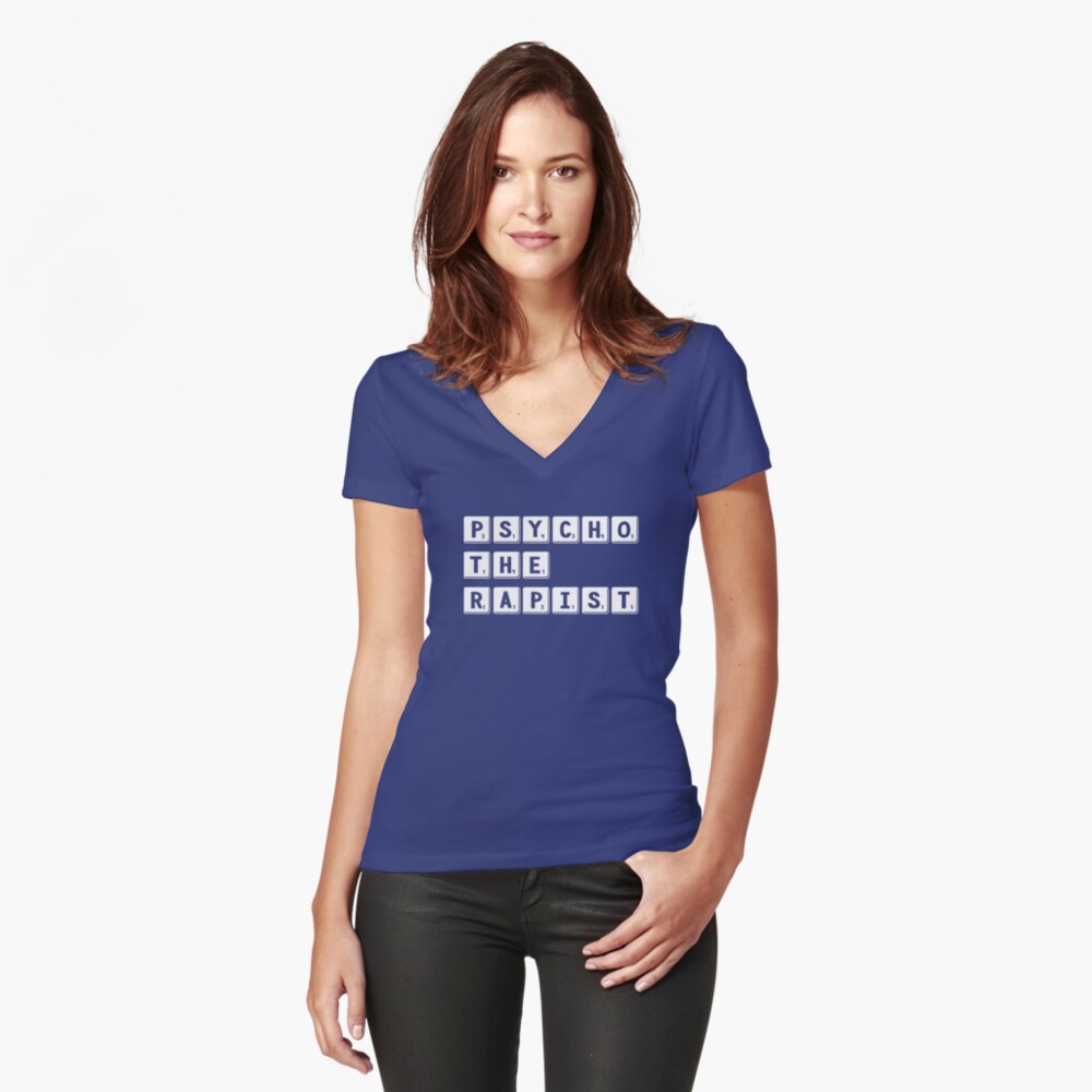 PsychoTheRapist - Identity Puzzle Fitted V-Neck T-Shirt