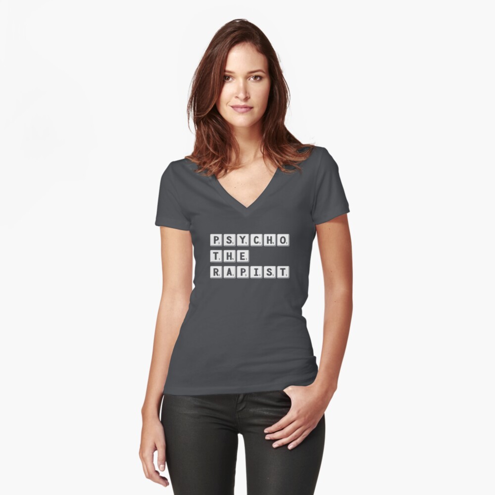 PsychoTheRapist - Identity Puzzle Fitted V-Neck T-Shirt product image