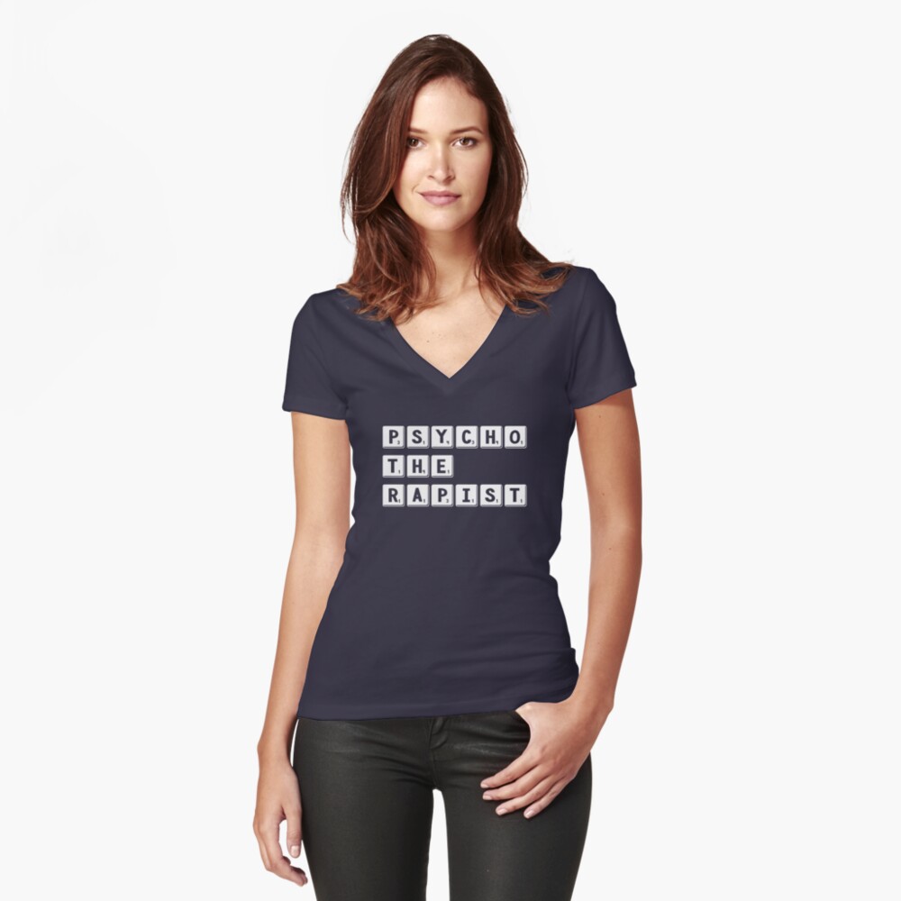 PsychoTheRapist - Identity Puzzle Fitted V-Neck T-Shirt product image