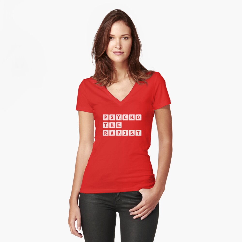 PsychoTheRapist - Identity Puzzle Fitted V-Neck T-Shirt