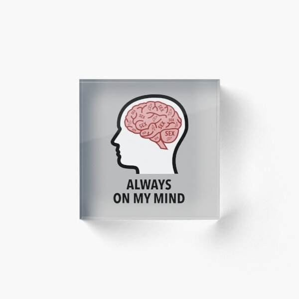 Sex Is Always On My Mind Acrylic Block product image