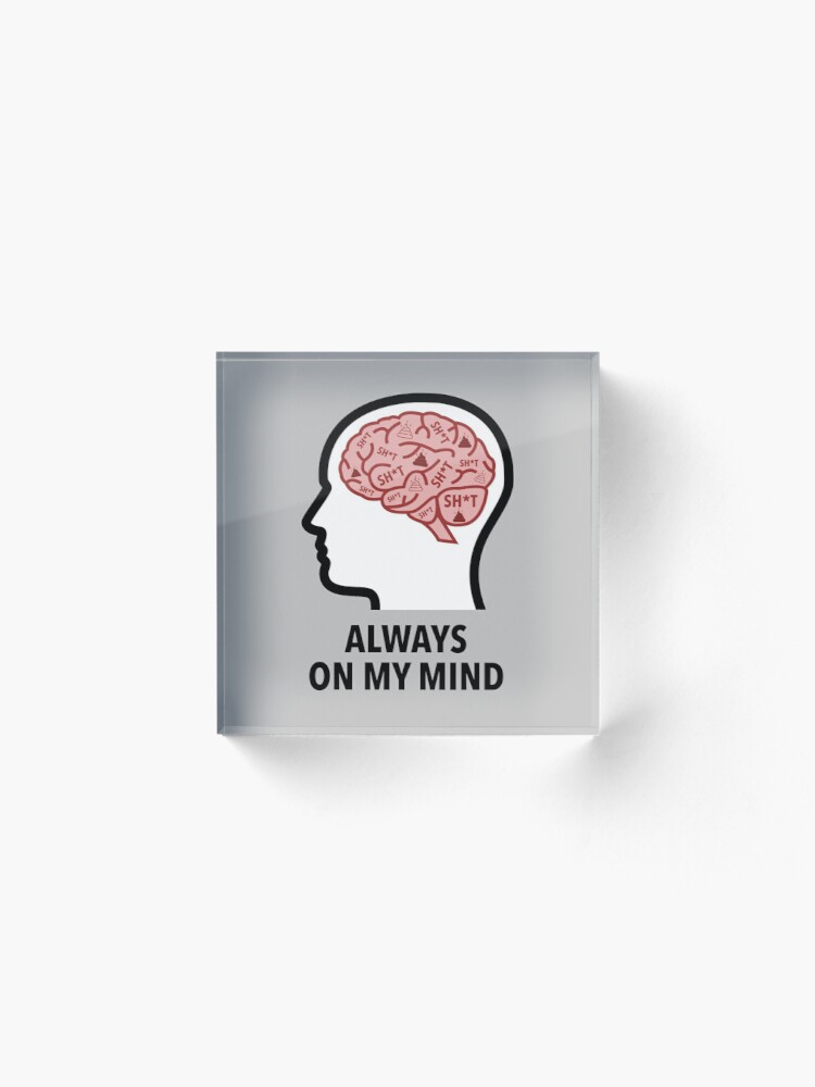 Sh*t Is Always On My Mind Acrylic Block product image