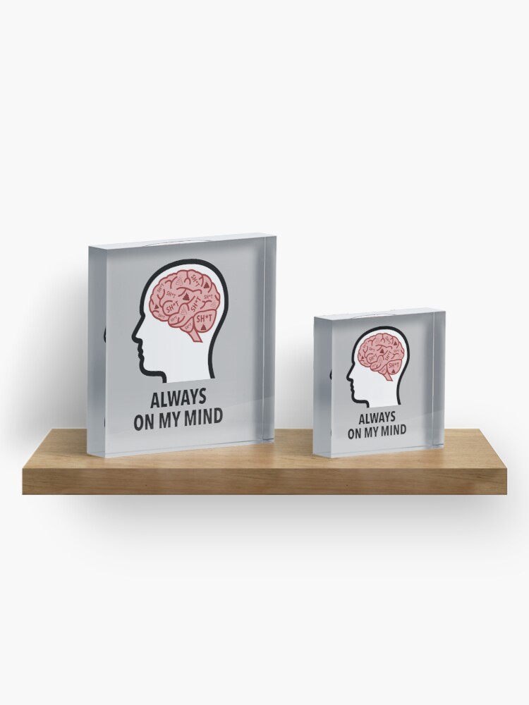 Sh*t Is Always On My Mind Acrylic Block product image