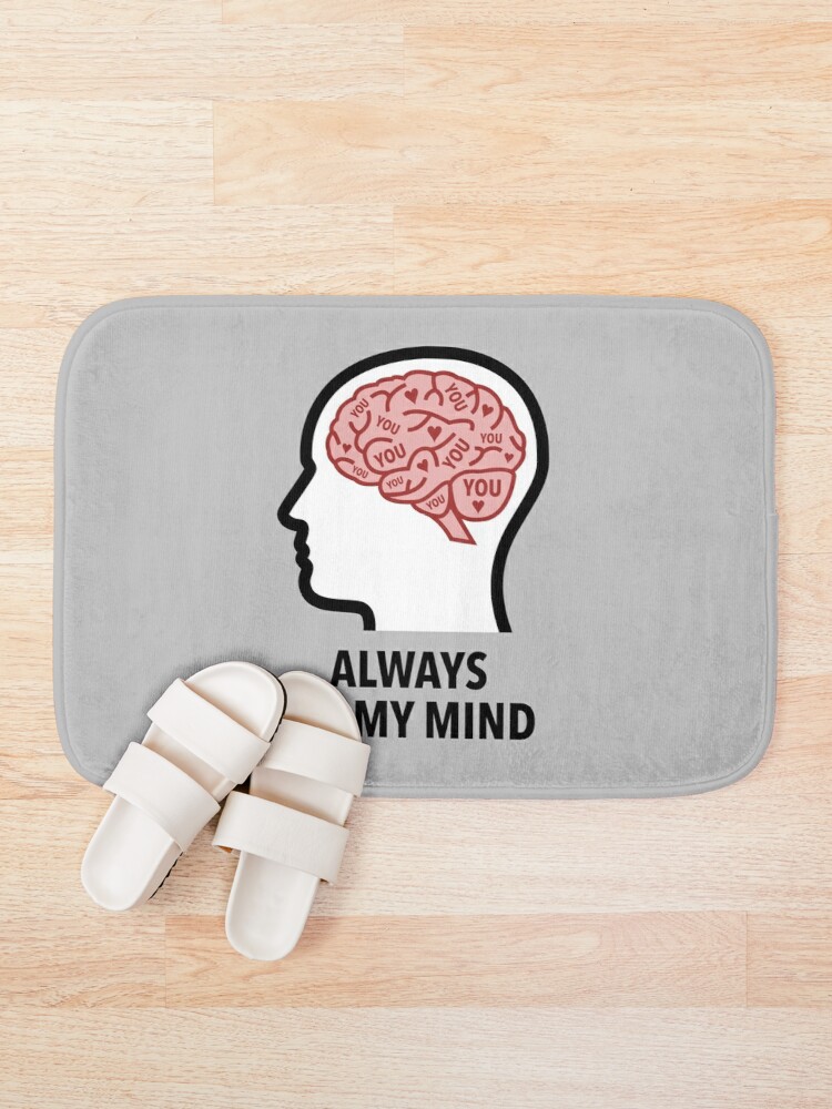 You Are Always On My Mind Bath Mat product image